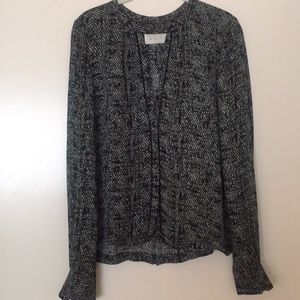 A.L.C. Multicolor printed silk blouse